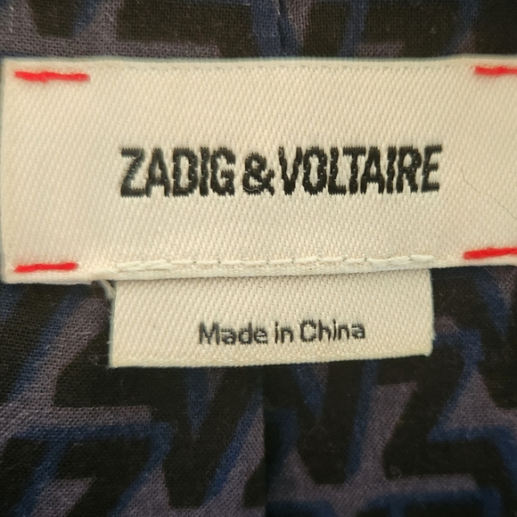 ZADIG & VOLTAIRE Freeze Faux Fur Coat Black/Green 3-Pocket Front Zip Close M/L - Picture 11 of 16